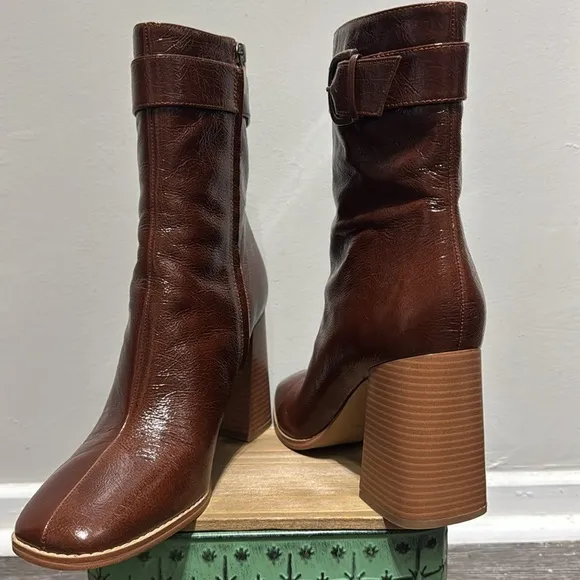 Nine West Brown Heeled Boots for Stylish Comfort