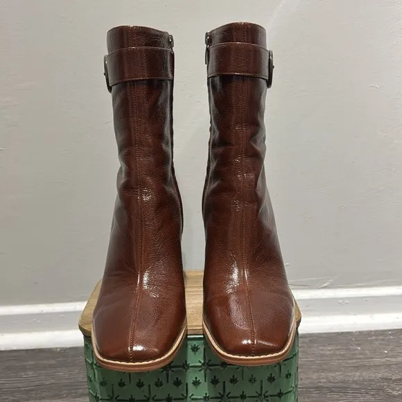 Nine West Brown Heeled Boots for Stylish Comfort