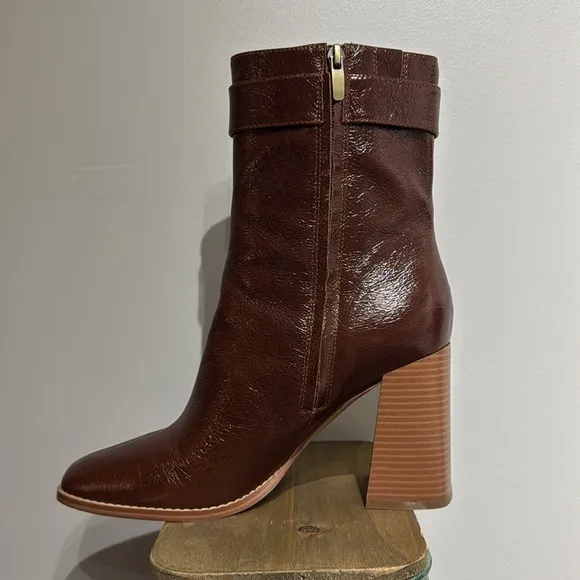 Nine West Brown Heeled Boots for Stylish Comfort