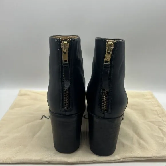 Nisolo Ankle Boots Womens 8 Black Heel Dari Commuter Leather Minimal