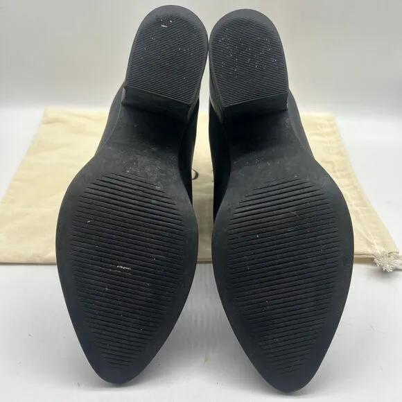 Nisolo Ankle Boots Womens 8 Black Heel Dari Commuter Leather Minimal