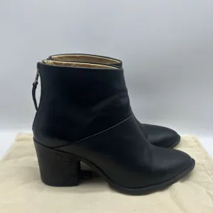 Nisolo Ankle Boots Womens 8 Black Heel Dari Commuter Leather Minimal