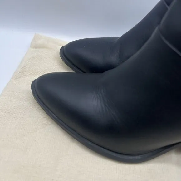 Nisolo Ankle Boots Womens 8 Black Heel Dari Commuter Leather Minimal