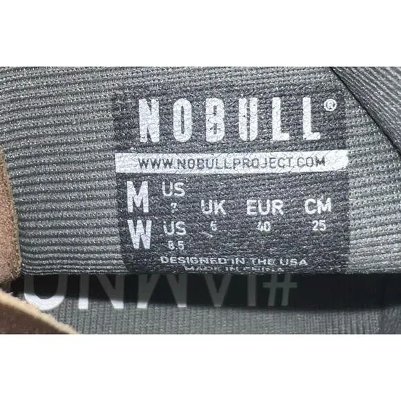 NOBULL High Top Trainer CrossFit Lifting Shoes Leather Perforated Men 7 Wmn 8.5