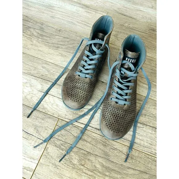 NOBULL High Top Trainer CrossFit Lifting Shoes Leather Perforated Men 7 Wmn 8.5