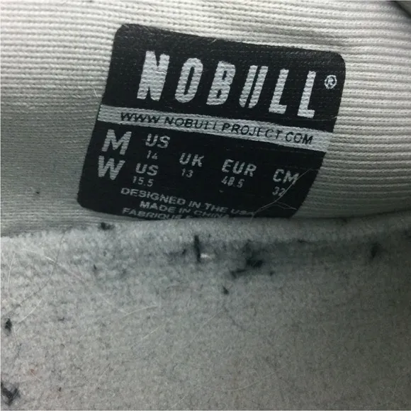 NoBull Mesh Runner Lace-up Lightweight Reflective Laces Gray Shoes Men’s Size 14