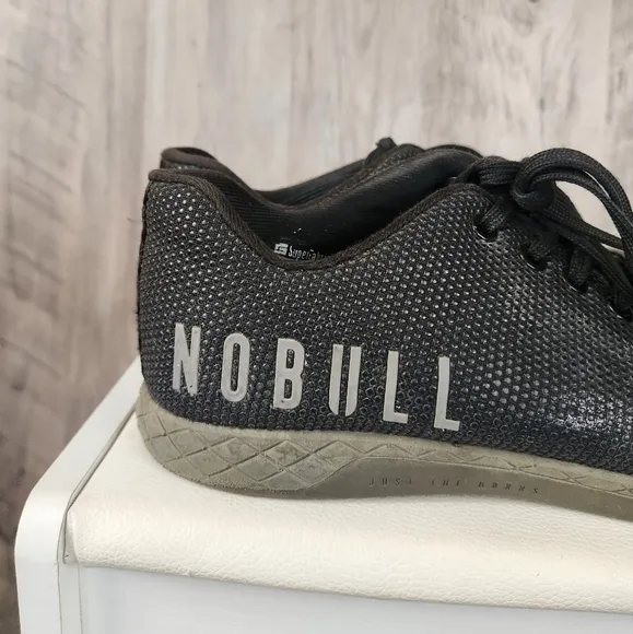 NOBULL SuperFabric Crossfit Trainer Shoes Black Mens 8 Womens 9.5