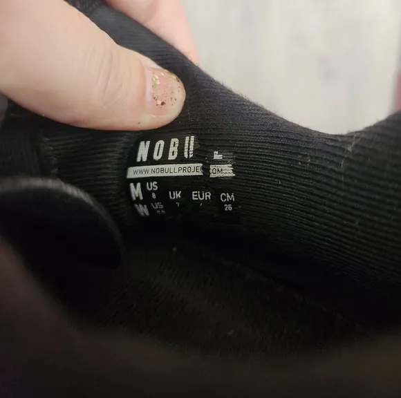 NOBULL SuperFabric Crossfit Trainer Shoes Black Mens 8 Womens 9.5