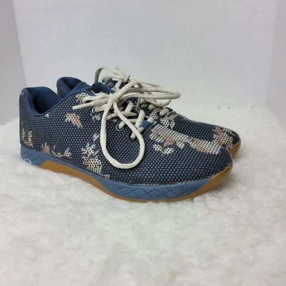 NoBull Women's Shoes Size 8.5 Floral Gum  Athletic  Crossfit  Brown Blue