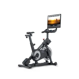 NordicTrack X24 Studio Bike with 20% to -10% gradient and Pivoting 24" Touchscreen.