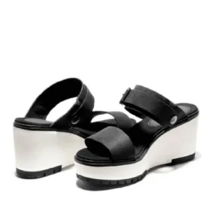 NWB! Timberland Koralyn  Black and White Platform Sandals size 9
