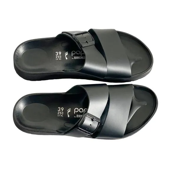 NWOB Birkenstock Papillio Almina Exquisite Blk Platform Sandals 39 / 8