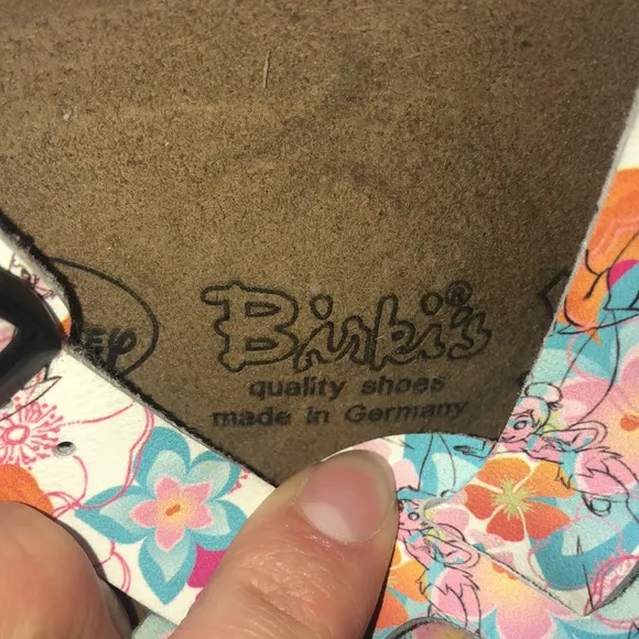 NWOB- Disney Tinker Bell Birki’s Pink and Brown Sandals with Crisscross Straps