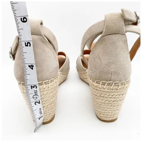 NWOB Gentle Souls Charli Ankle-Strap Espadrille Wedge Sandals Size 7