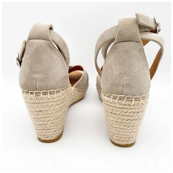 NWOB Gentle Souls Charli Ankle-Strap Espadrille Wedge Sandals Size 7