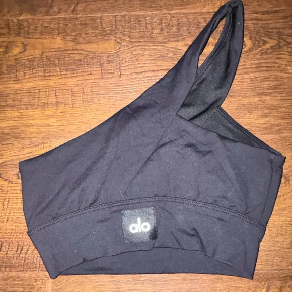 NWOT | Alo Yoga | BLACK Diagonal Flex Sports Bra | XS