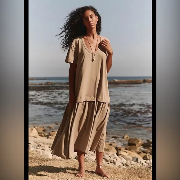 NWOT free people Herron Drop-Waist Maxi