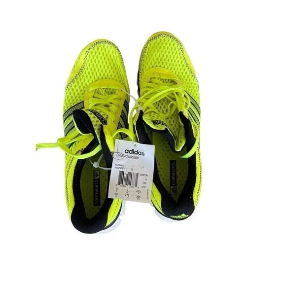 NWT Adidas Men's Yellow Lace Up ClimaCool Modulatio Running Shoes Size 9.5