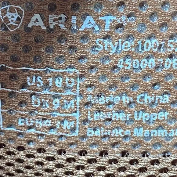 NWT Ariat Mens Heritage 4LR Brown Leather Cowboy Boot Size US 10 D