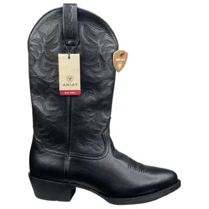 NWT Ariat Mens Heritage ATS PRO Black Leather Cowboy Boot Size US 9.5 EE