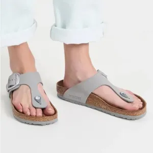 NWT Birkenstock Gizeh Big Buckle Sandals Size 36 / 5 dove gray