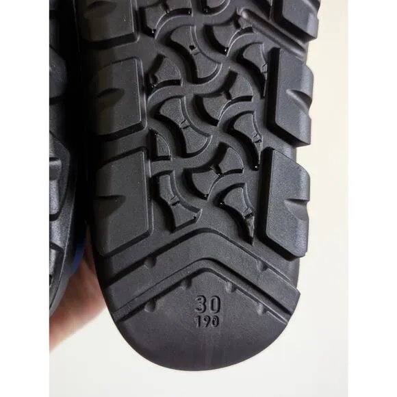 NWT Birkenstock Kids Size 30/US12 Mogami Ultrablue Black Sandals Narrow Fit