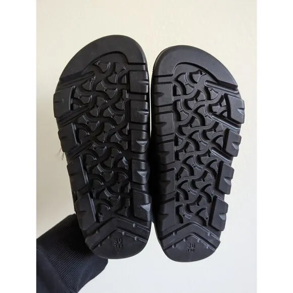 NWT Birkenstock Kids Size 30/US12 Mogami Ultrablue Black Sandals Narrow Fit