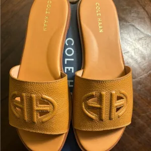 NWT Cole Haan Flynn Logo Slide Sandals (Size 8.5 B)