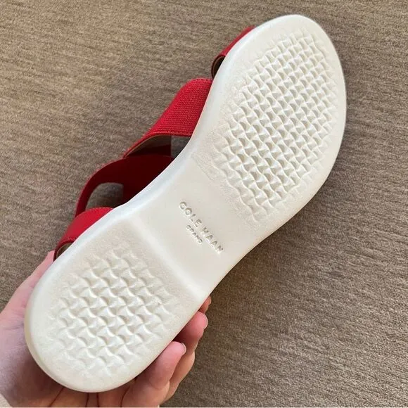 NWT Cole Haan Grand Ambition Mixed Media Colorblock Flat Sandals 6