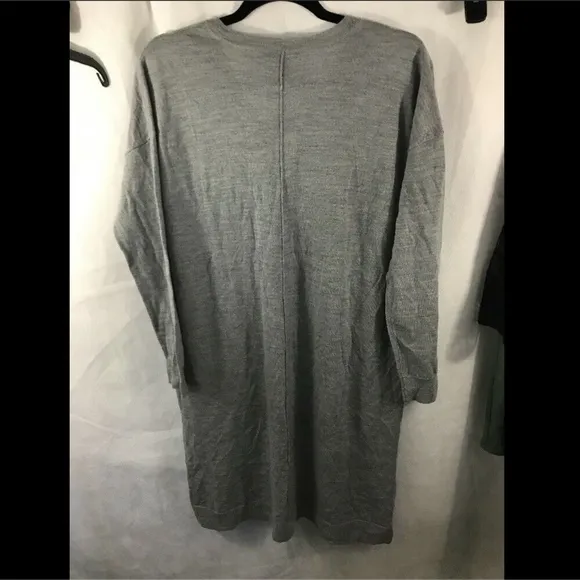 NWT Eileen Fisher V-Neck Merino Wool‎ Dress in Moon Grey [SZ XS ]
