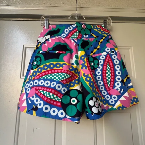 NWT J Crew Tie-Waist Short in Ratti® Kaleidoscope Floral Size 8
