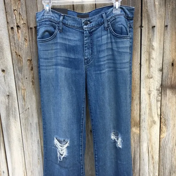 NWT Koral Crease Front Flare Leg Jean Babylon Blue 29