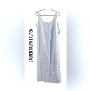 NWT Lauren Ralph Lauren Shelter Island Linen Dress Size 12