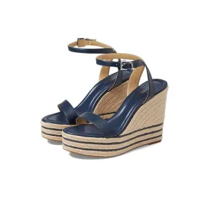 NWT MICHAEL Kors Women's Leighton Wedge Shoes,Navy-Size 10