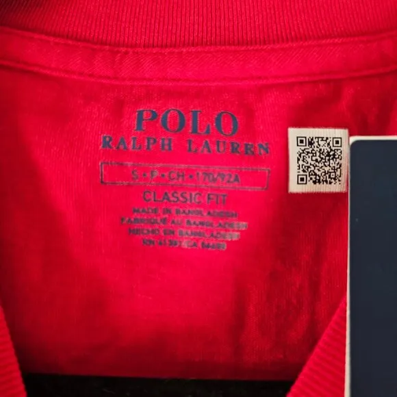 NWT Polo Ralph Lauren Men's Red Classic-Fit Short-Sleeve T-Shirt Size S