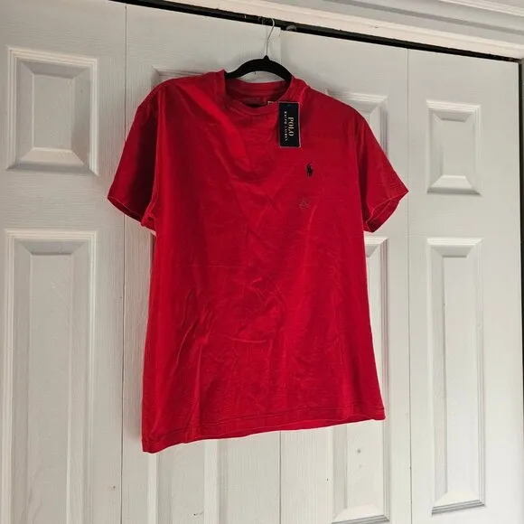 NWT Polo Ralph Lauren Men's Red Classic-Fit Short-Sleeve T-Shirt Size S