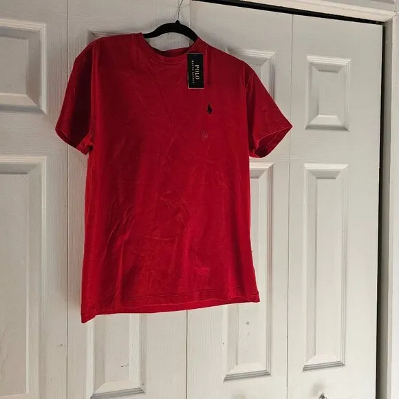 NWT Polo Ralph Lauren Men's Red Classic-Fit Short-Sleeve T-Shirt Size S