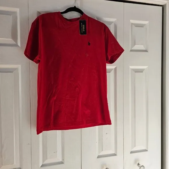 NWT Polo Ralph Lauren Men's Red Classic-Fit Short-Sleeve T-Shirt Size S