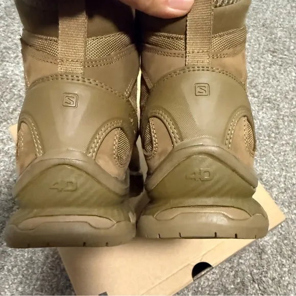 NWT Salomon Mission Quest 4D Gore-Tex Forces 2 Coyote Brown Hiking Boots Women 9