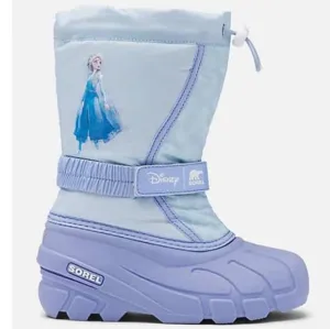 NWT Sorel x Disney Fluffy Frozen 2 &quot;Elsa&quot; Winter Boots, Big Girl Size 7