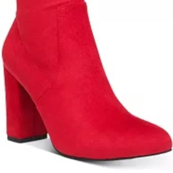 NWT Wild Pair 6 &amp; 10 Bravy Over-The-Knee Stretch Suede Block Heel Boots New Box