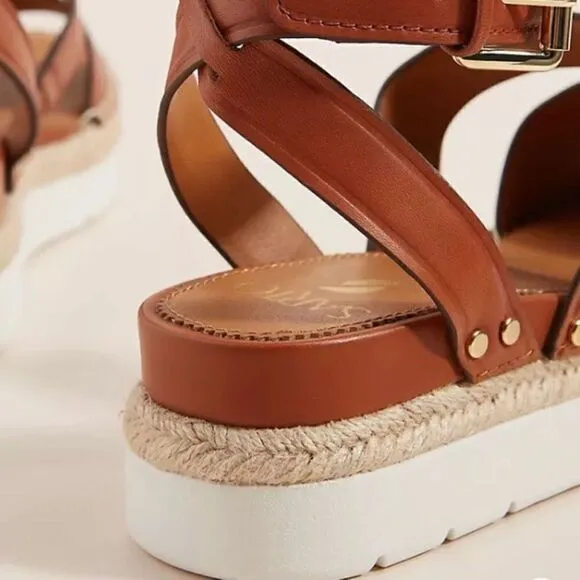 NWT Anthropologie Franco Sarto Calvin Heeled Sandals