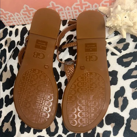 NWT⭐️GIANNI BINI Brown SANDALS🤎Flats Size 9