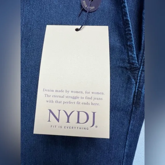 NYDJ Jayne Wide Leg Ankle Denim Pants