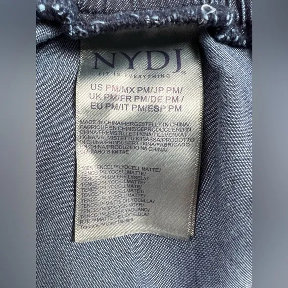 NYDJ Jayne Wide Leg Ankle Denim Pants