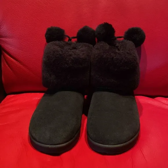 Obeo Black Suede Sheepskin Logo Support Insoles Boots