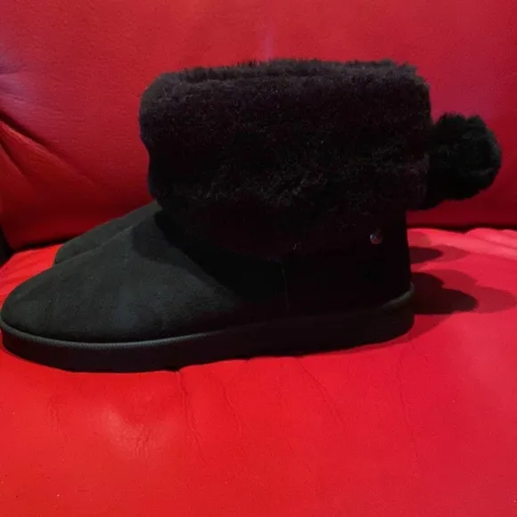 Obeo Black Suede Sheepskin Logo Support Insoles Boots