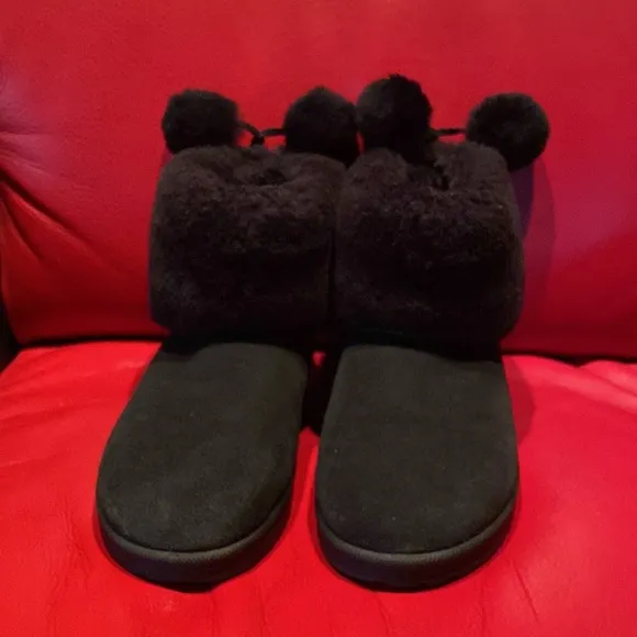 Obeo Black Suede Sheepskin Logo Support Insoles Boots