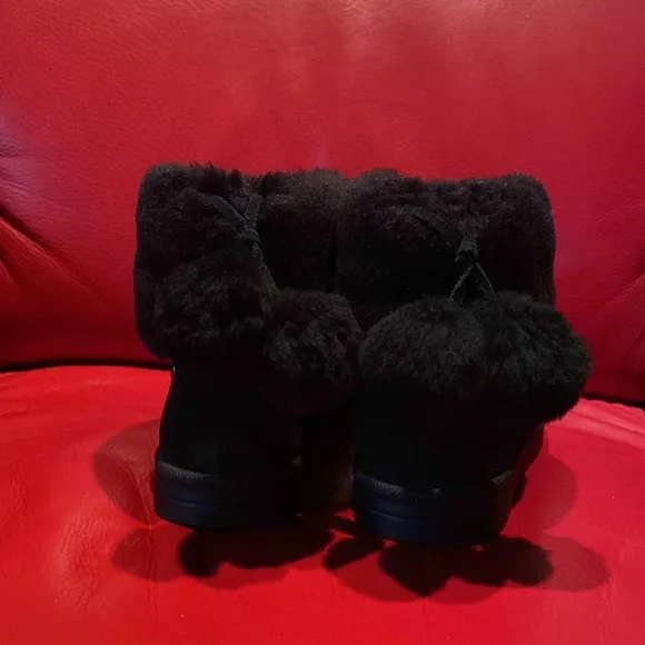 Obeo Black Suede Sheepskin Logo Support Insoles Boots