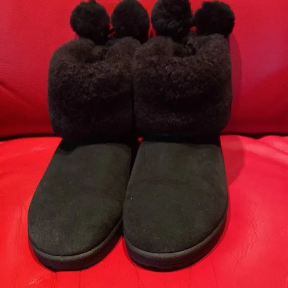 Obeo Black Suede Sheepskin Logo Support Insoles Boots